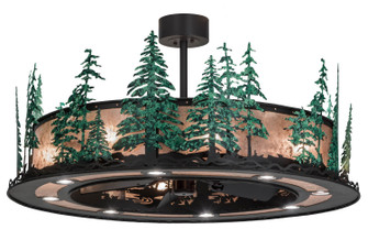 Tall Pines 20 Light Chandel-Air in Wrought Iron/Green Trees Oiled Bronze (57|155102)