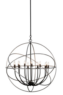 Atom Enerjisi 12 Light Chandelier in Nickel And Solar Black (57|154128)