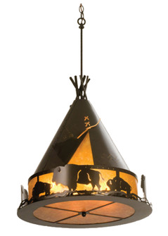 Teepee Four Light Pendant in Timeless Bronze (57|15381)