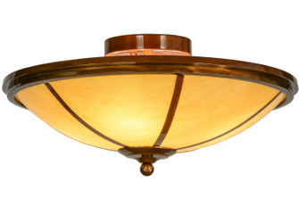 Commerce Four Light Semi-Flushmount in Transparent Copper (57|153553)