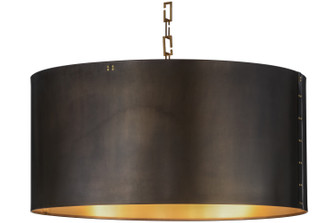 Cilindro 12 Light Pendant in Craftsman Brown,Satin Brass (57|153356)