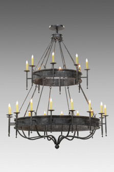 Marta 24 Light Chandelier in Black Metal (57|153295)