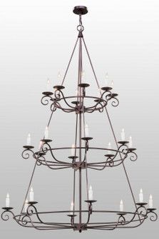 Estrella 24 Light Chandelier in Mahogany Bronze (57|153264)