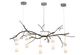 Winter Solstice Five Light Chandelier in Nickel,Timeless Bronze (57|152967)