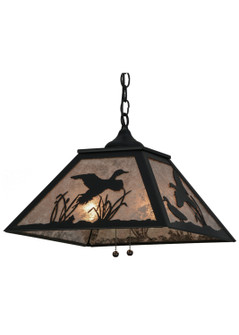 Ducks In Flight Two Light Pendant in Textured Black (57|152902)