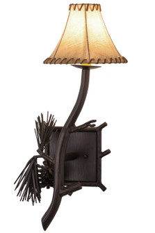 Lone Pine One Light Wall Sconce in Mahogany Bronze Candelabra Clip (57|152832)