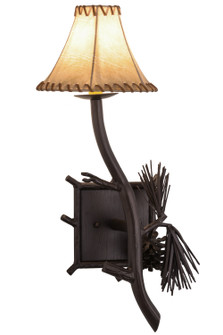 Lone Pine One Light Wall Sconce in Mahogany Bronze Candelabra Clip (57|152830)