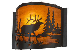 Elk At Lake One Light Wall Sconce in Timeless Bronze (57|152608)