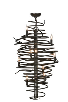 Cyclone Nine Light Chandelier in Timeless Bronze (57|152135)