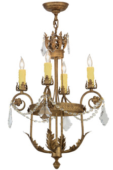 Antonia Four Light Chandelier in Black Metal (57|152132)