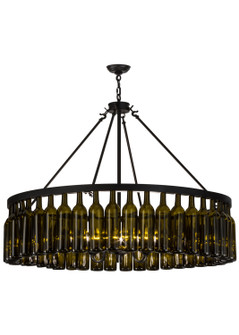 Tuscan Vineyard Six Light Chandelier in Black Metal (57|152072)