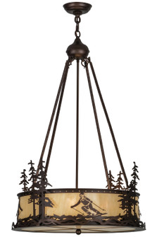 Alpine Four Light Inverted Pendant in Mahogany Bronze (57|151920)