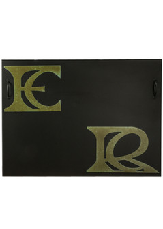 Personalized Fireplace Screen in Black Metal,Tarnished Copper (57|151681)