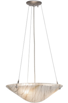 Metro Fusion Three Light Pendant in Black Metal,Brushed Nickel (57|151637)