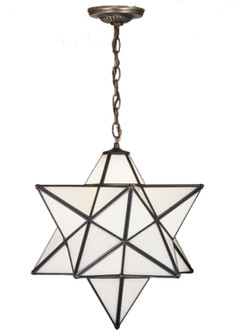 Moravian Star One Light Pendant in Mahogany Bronze (57|15154)