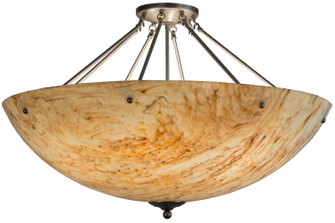 Madison Eight Light Semi-Flushmount in Nickel (57|151473)