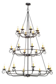 Estrella 24 Light Chandelier in Antique Iron Gate (57|151278)