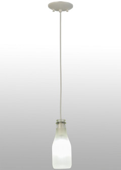 Milk Bottle One Light Mini Pendant in White (57|151223)