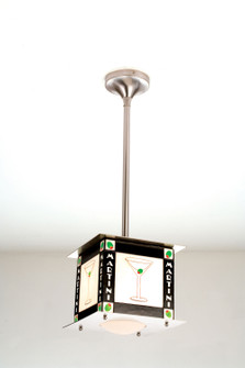 Martini One Light Pendant in Brushed Nickel (57|15120)