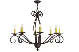 Sienna Eight Light Chandelier in Cajun Spice (57|151019)