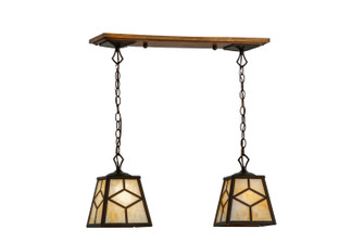 Diamond Craftsman Two Light Island Pendant in Mahogany Bronze Mahogany Bronze (57|150975)