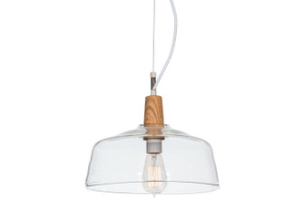 Confection One Light Pendant in Natural Wood (57|150828)