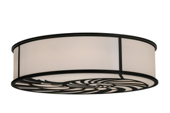 Nautilus Ten Light Flushmount in Textured Black (57|150464)