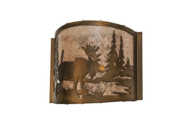 Moose At Lake One Light Wall Sconce in Antique Copper (57|149962) Moose At Lake One Light Wall Sconce in Antique Copper (57|149962)