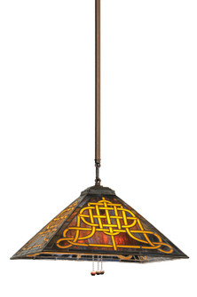 Knotwork Mission Three Light Pendant in Mahogany Bronze (57|149886)