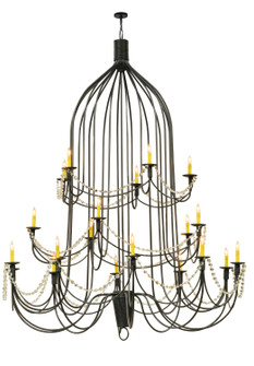 Bell 20 Light Chandelier in Hand Wrought Iron (57|149323)
