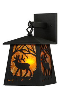 Elk at Dawn One Light Wall Sconce in Textured Black (57|149299)