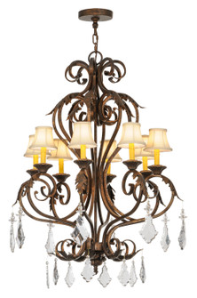 Josephine Eight Light Chandelier in Gilded Tobacco (57|149233)