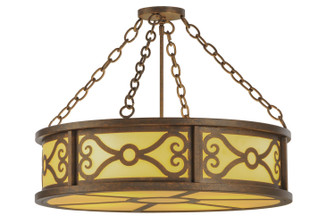 Donya Four Light Semi-Flushmount in Gilded Tobacco (57|148684)