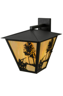 Quail Hunter W/Dog One Light Wall Sconce in Black (57|147790)