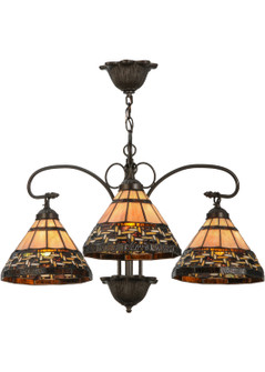 Ilona Three Light Chandelier in Mahogany Bronze (57|147729)