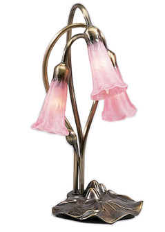 Pink Three Light Accent Lamp in Mahogany Bronze (57|14728)