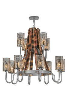 Barrel Stave 12 Light Chandelier in Nickel (57|147189) Barrel Stave 12 Light Chandelier in Nickel (57|147189)