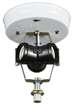 Flushmount Hardware Three Light Invert Flushmount in White (57|14688)