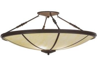 Commerce Four Light Semi-Flushmount in Cafe Noir (57|146505)