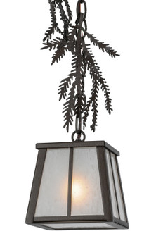 Pine Branch One Light Mini Pendant in Black Metal,Custom (57|145309)