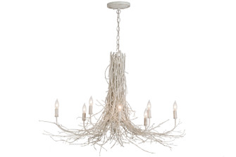 Twigs Eight Light Chandelier in White (57|145100)