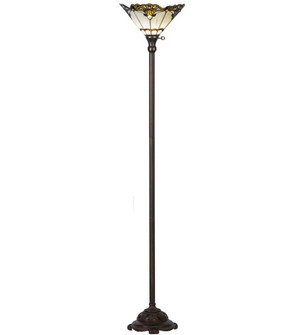Shell with Jewels One Light Torchiere in Mahogany Bronze (57|144756)
