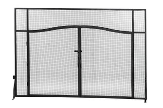 Prime Fireplace Screen in Black Metal (57|144657)