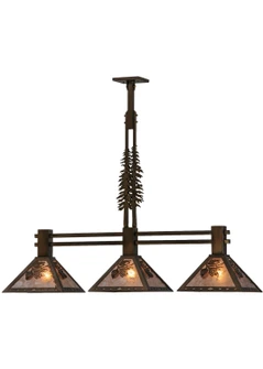 Winter Pine Three Light Island Pendant in Antique Copper (57|144443)