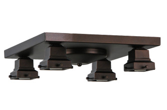 Alcove Four Light Flushmount Hardware in Mahogany Bronze (57|144157)
