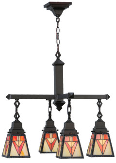 Otero Four Light Chandelier in Mahogany Bronze (57|144033)