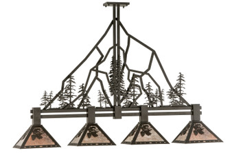 Tall Pines Four Light Island Pendant in Oil Rubbed Bronze (57|143959)