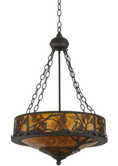 Whispering Pines Four Light Inverted Pendant in Oil Rubbed Bronze (57|143543)