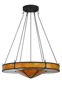 Timber LED Semi-Flushmount in Coffee Bean (57|143370)
