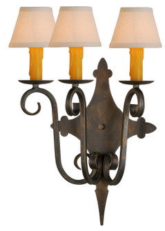 Angelique Three Light Wall Sconce in French Bronze (57|143197)
